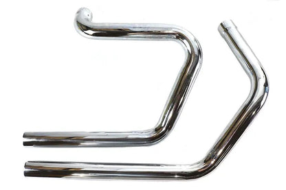 V-Twin Alphabet XL Exhaust Header Set Chrome for Harley Davidson XL Models 1971-1984 by V-Twin