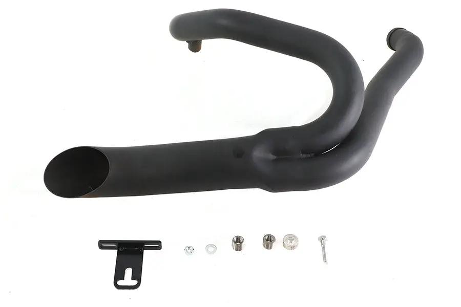 Wyatt Gatling Black 2-in-1 Exhaust Pipe Header Kit for Harley Davidson FXDWG by Wyatt Gatling