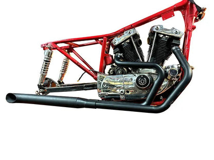 V-Twin Alphabet XL Exhaust Header Set Black for Harley Davidson XL (1971-1980) by V-Twin