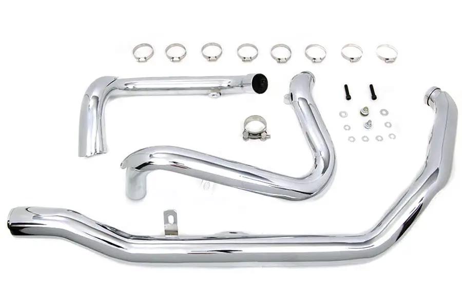 V-Twin M8 True Dual Header Set Chrome for Harley Davidson FLT (2017-2026) by V-Twin