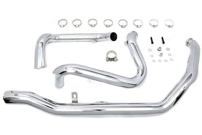 V-Twin M8 True Dual Header Set Chrome for Harley Davidson FLT (2017-2026) by V-Twin