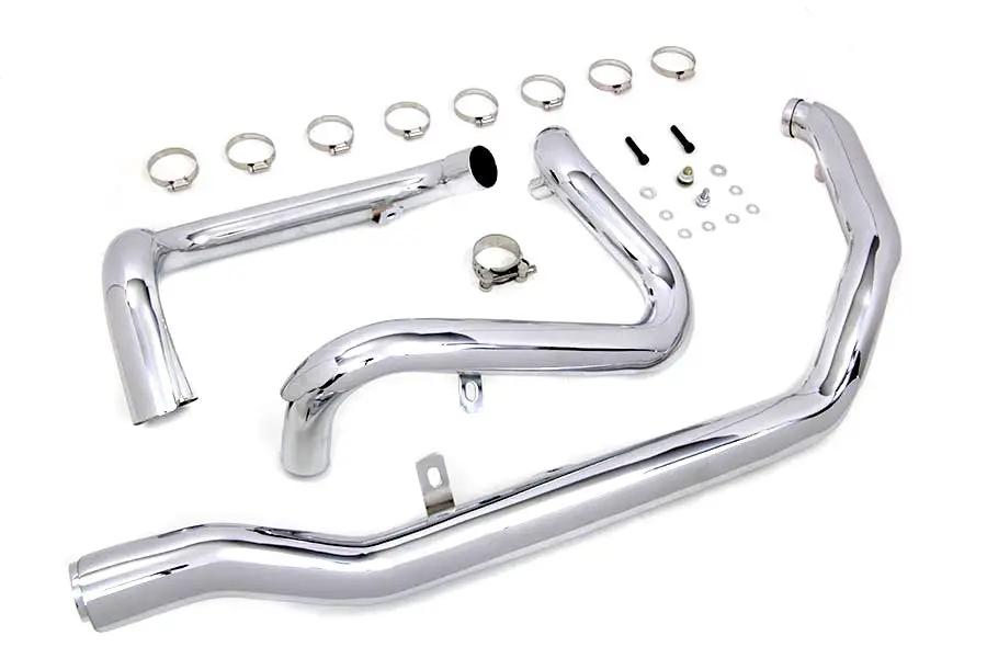 V-Twin M8 True Dual Header Set Chrome for Harley Davidson FLT (2017-2026) by V-Twin