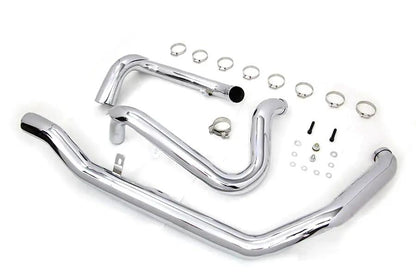 V-Twin M8 True Dual Header Set Chrome for Harley Davidson FLT (2017-2026) by V-Twin
