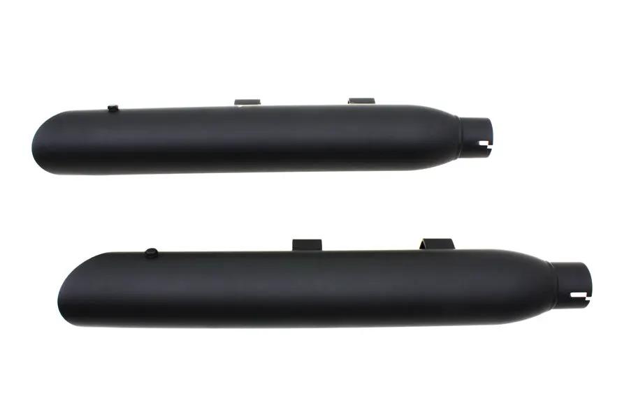 Wyatt Gatling Black Slash Muffler Set for Harley Davidson XL – Performance Dual Exhaust with Removable Baffles by Wyatt Gatling