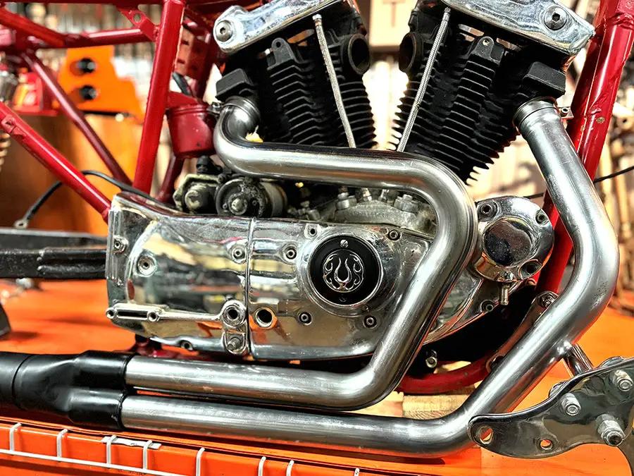 V-Twin Alphabet XL Exhaust Header Set Raw for Harley Davidson XL Models 1971-1980 by V-Twin