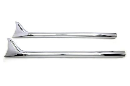 Wyatt Gatling 36 Inch Straight Fishtail Exhaust Extension Set Chrome by Wyatt Gatling