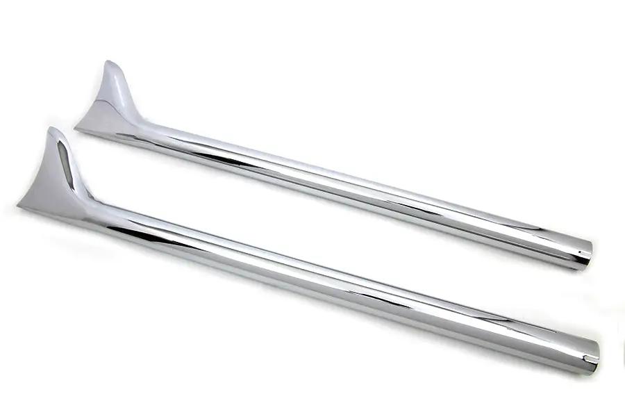 Wyatt Gatling 36 Inch Straight Fishtail Exhaust Extension Set Chrome by Wyatt Gatling