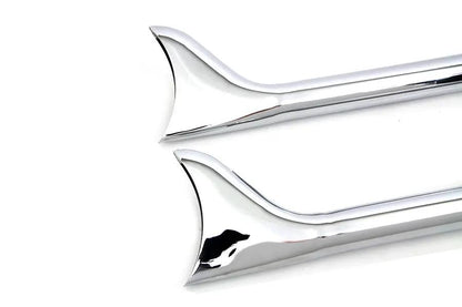 Wyatt Gatling 36 Inch Straight Fishtail Exhaust Extension Set Chrome by Wyatt Gatling