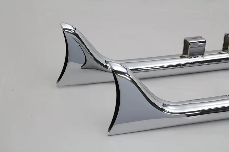 V-Twin M8 36 inch Straight Fishtail Exhaust Extension Set Chrome for Harley Davidson FLT by V-Twin