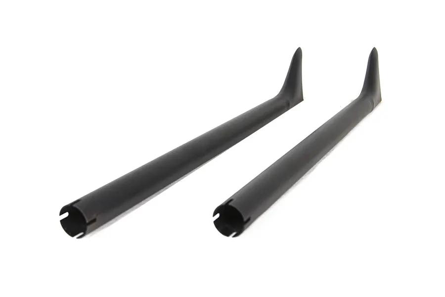 Wyatt Gatling 36 Inch Straight Fishtail Exhaust Extension Set in Black by Wyatt Gatling