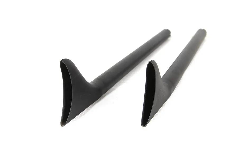 Wyatt Gatling 36 Inch Straight Fishtail Exhaust Extension Set in Black by Wyatt Gatling