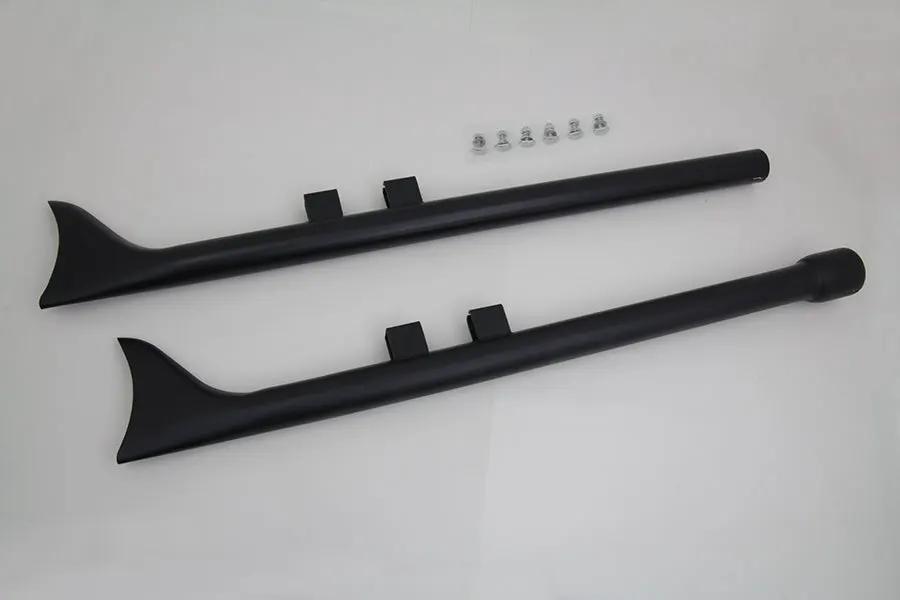 V-Twin M8 36 Inch Straight Fishtail Exhaust Extension Set Black for Harley Davidson FLT by V-Twin