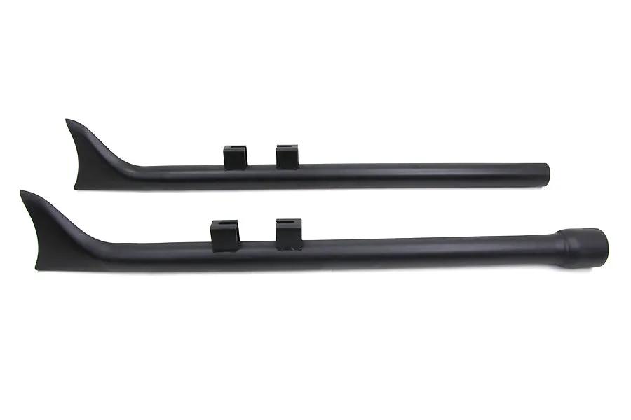 V-Twin M8 36 Inch Straight Fishtail Exhaust Extension Set Black for Harley Davidson FLT by V-Twin