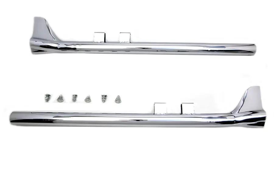 V-Twin 36 Inch Bronx Straight Tail Set Chrome for Harley Davidson FLT Models by V-Twin