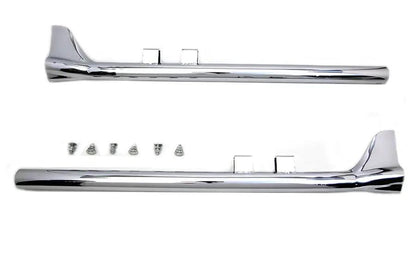 V-Twin 36 Inch Bronx Straight Tail Set Chrome for Harley Davidson FLT Models by V-Twin