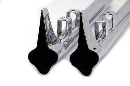 V-Twin 36 Inch Bronx Straight Tail Set Chrome for Harley Davidson FLT Models by V-Twin