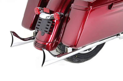 V-Twin M8 33 Inch Straight Fishtail Exhaust Extension Set in Chrome by V-Twin