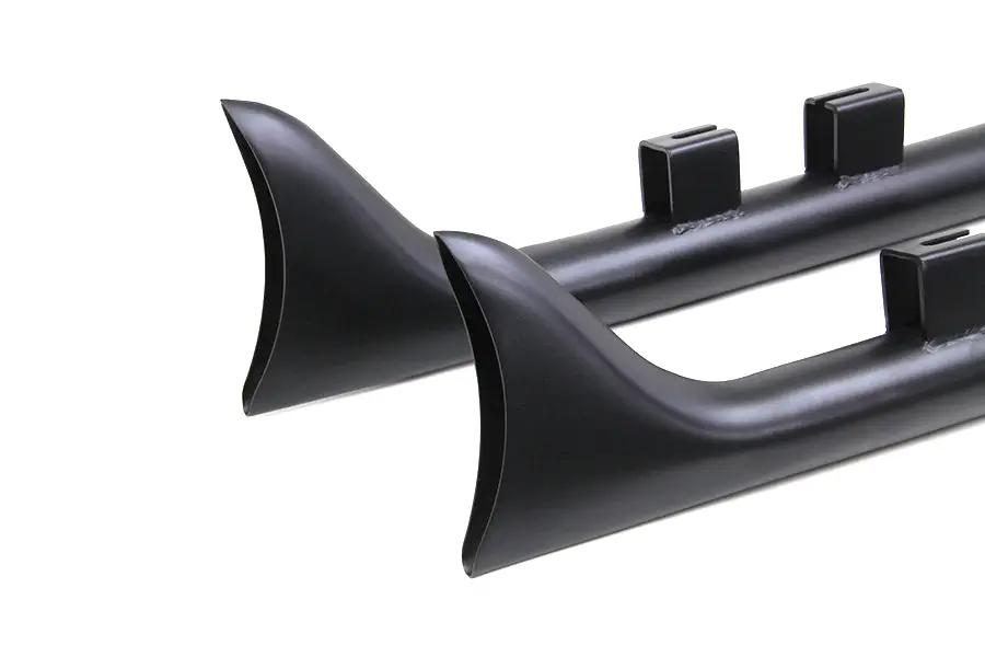 V-Twin M8 33 Inch Straight Fishtail Exhaust Extension Set Black for Harley Davidson FLT by V-Twin