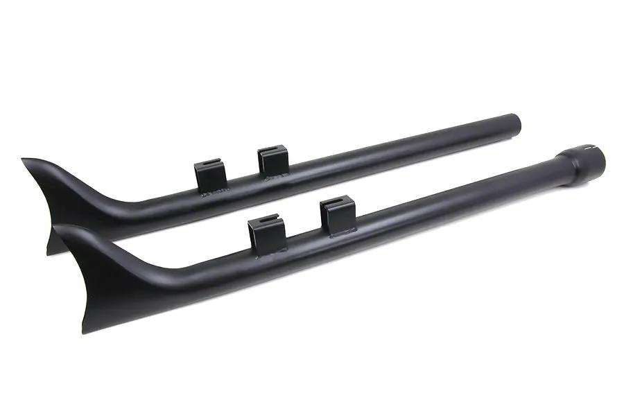 V-Twin M8 33 Inch Straight Fishtail Exhaust Extension Set Black for Harley Davidson FLT by V-Twin