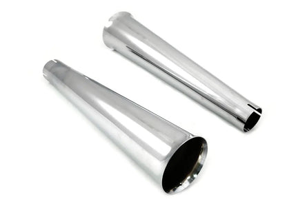 V-Twin Chrome Megaphone Tip Set for Harley Davidson FL Models (Part #77440) by V-Twin