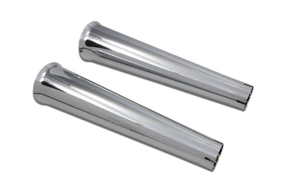 V-Twin Chrome Megaphone Tip Set for Harley Davidson FL Models (Part #77440) by V-Twin