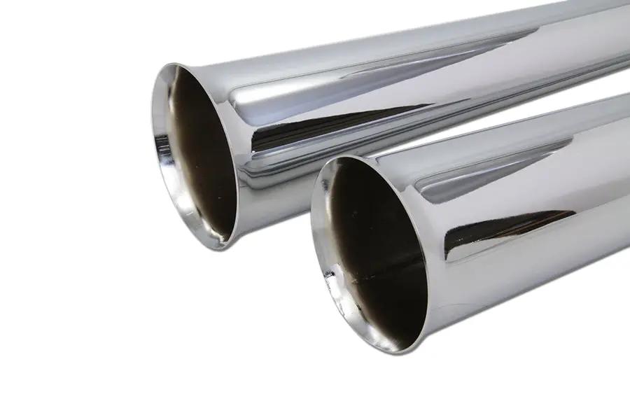 V-Twin Chrome Megaphone Tip Set for Harley Davidson FL Models (Part #77440) by V-Twin