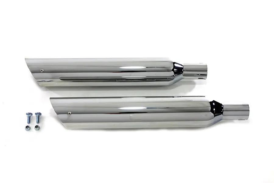 Wyatt Gatling Side Slash Style Slip-On Muffler Set for Harley Davidson FXST (2000-2009) by Wyatt Gatling