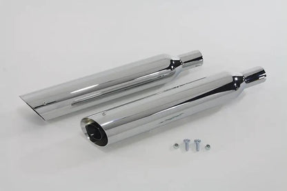Wyatt Gatling Side Slash Style Slip-On Muffler Set for Harley Davidson FXST (2000-2009) by Wyatt Gatling