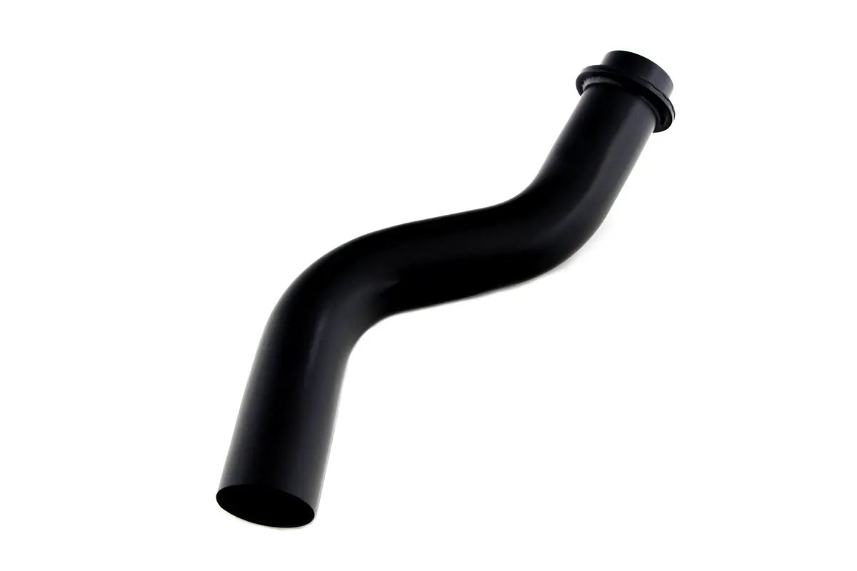 Wyatt Gatling Black Rear Cylinder Exhaust Header Pipe for Harley Davidson FL Models by Wyatt Gatling