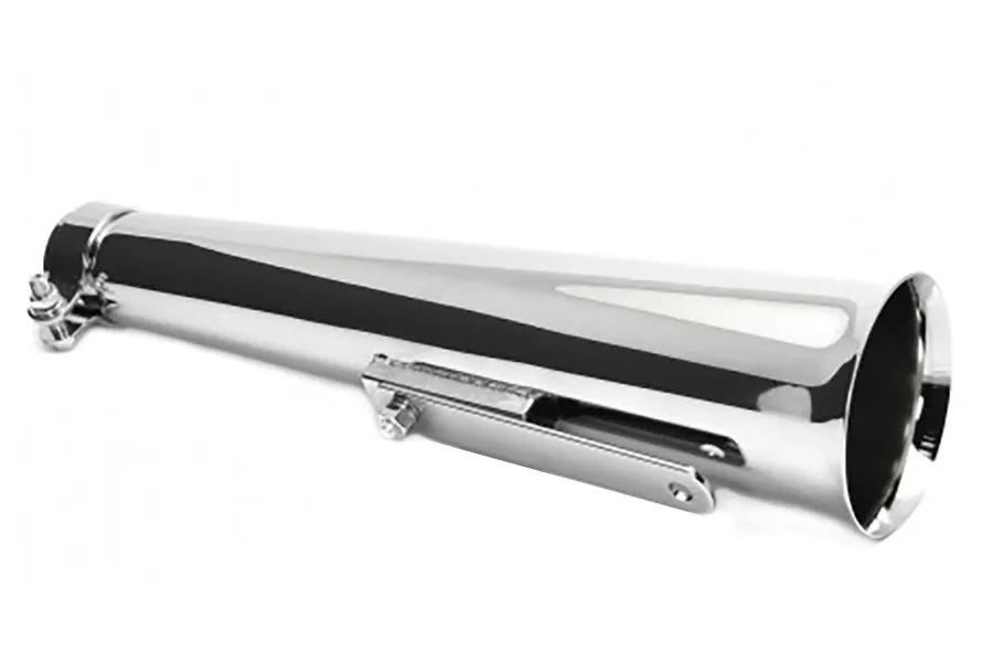 V-Twin Chrome Megaphone Widow Trust Muffler Part #77980 by V-Twin