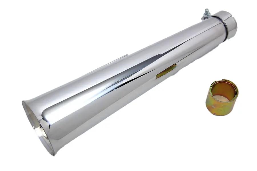 V-Twin Chrome Megaphone Widow Trust Muffler Part #77980 by V-Twin