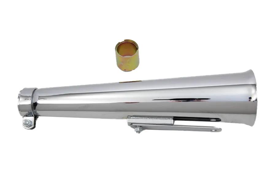 V-Twin Chrome Megaphone Widow Trust Muffler Part #77980 by V-Twin