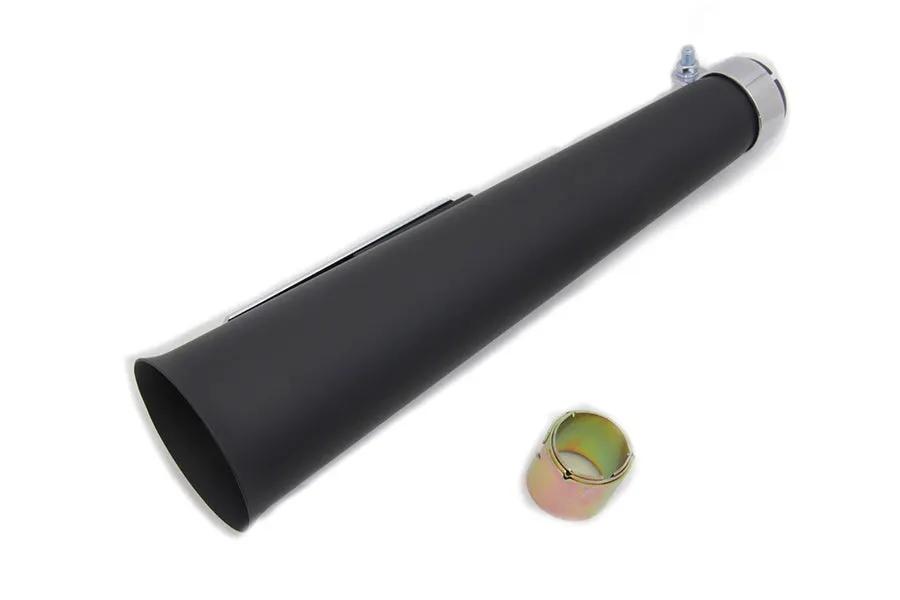 V-Twin Black Megaphone Widow Trust Muffler Part #77980B by V-Twin