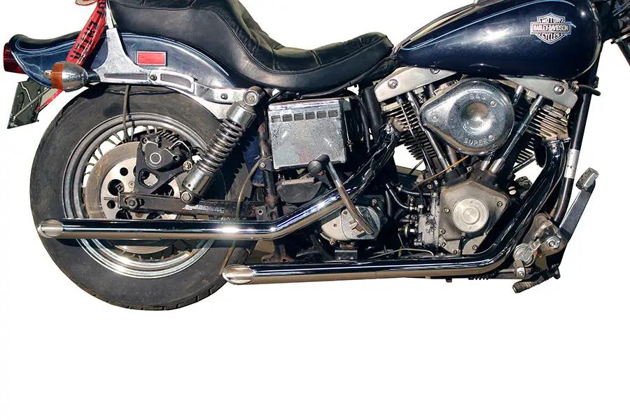 MCM Illusion Drag Pipe Set Chrome for Harley Davidson Fx (1971-1980) by MCM