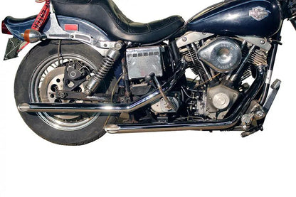 MCM Illusion Drag Pipe Set Chrome for Harley Davidson Fx (1971-1980) by MCM