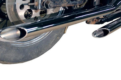 MCM Illusion Drag Pipe Set Chrome for Harley Davidson Fx (1971-1980) by MCM