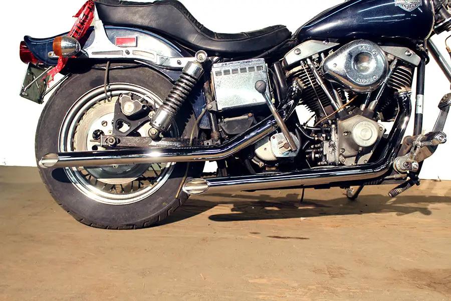 MCM Illusion Drag Pipe Set Chrome for Harley Davidson Fx (1971-1980) by MCM
