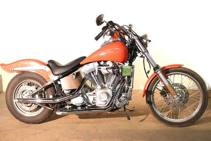 MCM Illusion Drag Pipe Set Chrome for Harley Davidson FXST (1986-1995) by MCM