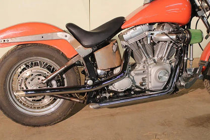 MCM Illusion Drag Pipe Set Chrome for Harley Davidson FXST (1986-1995) by MCM