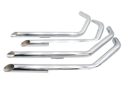 MCM Illusion Drag Pipe Set Chrome for 1957-1966 Harley Davidson XL by MCM