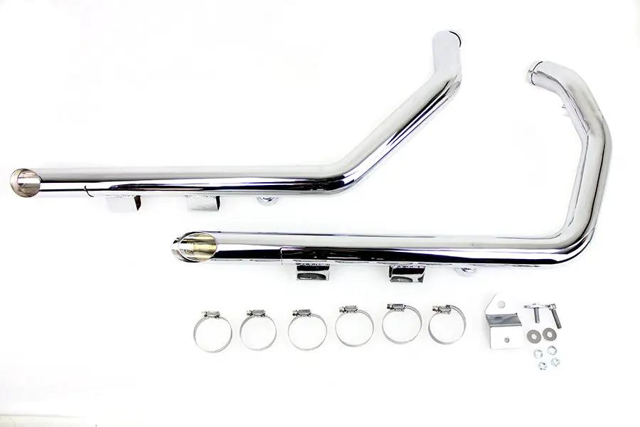 MCM Illusion Drag Pipe Set Chrome for Harley Davidson XL (2004-2013) by MCM