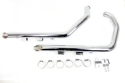 MCM Illusion Drag Pipe Set Chrome for Harley Davidson XL (2004-2013) by MCM