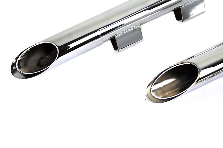 MCM Illusion Drag Pipe Set Chrome for Harley Davidson XL (2014-2023) by MCM