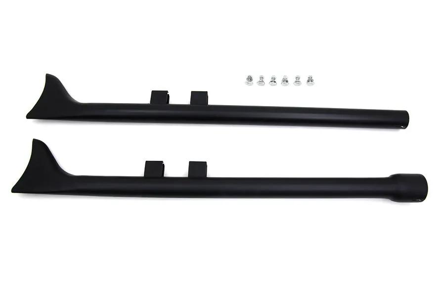 V-Twin M8 36 inch Straight Fishtail Exhaust Extension Set Black for Harley Davidson FLT by V-Twin