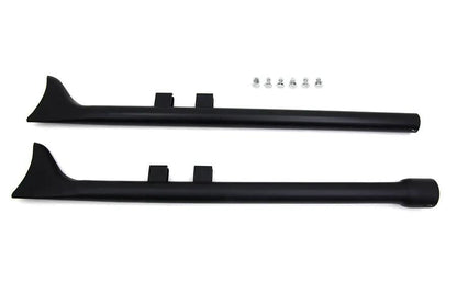 V-Twin M8 36 inch Straight Fishtail Exhaust Extension Set Black for Harley Davidson FLT by V-Twin
