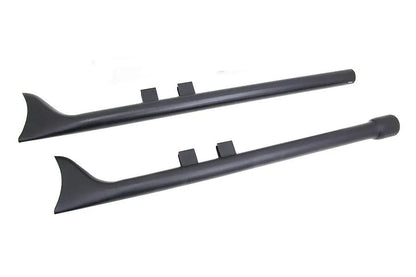 V-Twin M8 36 inch Straight Fishtail Exhaust Extension Set Black for Harley Davidson FLT by V-Twin