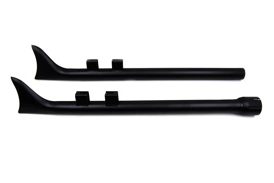 V-Twin M8 33 Inch Straight Fishtail Exhaust Extension Set Black for Harley Davidson FLT by V-Twin