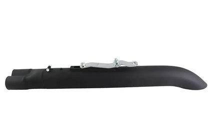 V-Twin 2:1 24 inch Collector Turn Out Muffler Black – Dual Pipe Inlet, Non-Removable Welded Baffles, 24 Inch Length by V-Twin