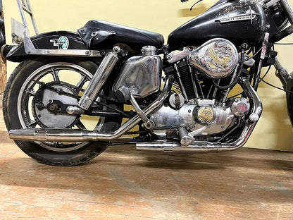 V-Twin Tapered Muffler Exhaust Kit Chrome Dual Type for Harley Davidson XLH 1957-1966 by V-Twin