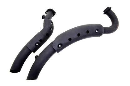 V-Twin Black Drag Pipe Set with Heat Shields for Harley Davidson XL (2004-2013) by V-Twin